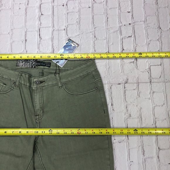 NWT Royal Blue Women Sofia Jeans Size 15 X 32 Olive Green Denim B209 -28 - Picture 3 of 16